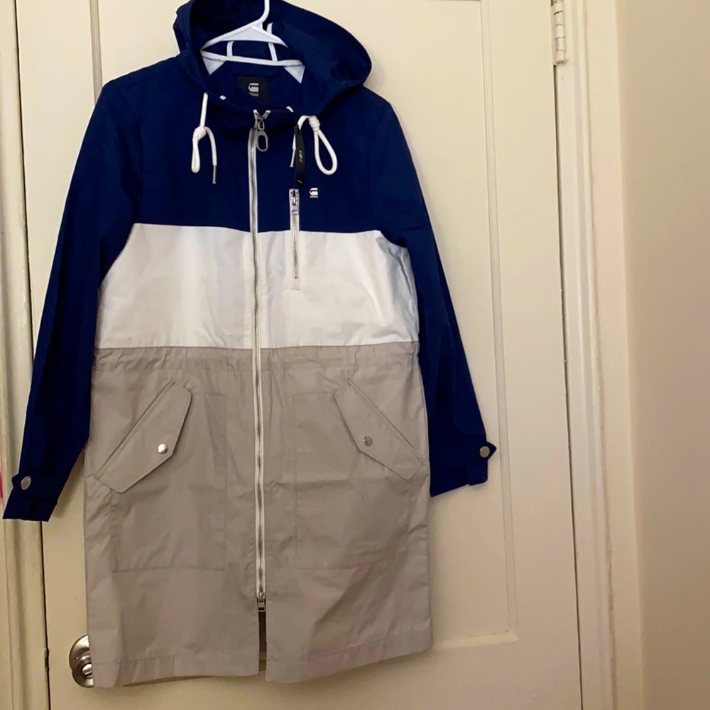 NWT G-star hooded long parka jacket size: XS